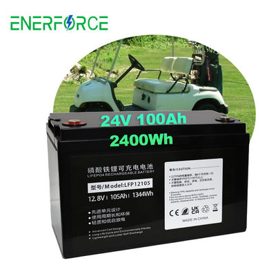 Enerforce Boat Golf Cart pin 24V 100ah Lifepo4 LFP pin Pack