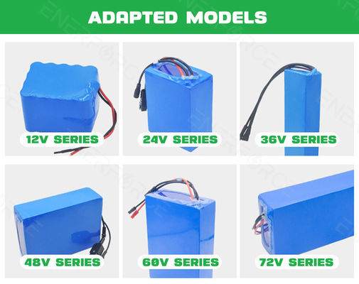 Pin xe đạp điện có dung lượng cao Sạc sạc lại 36V 48V 72V 18650 pin xe đạp