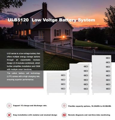 51.2V 10KW 20KW 30KW Hệ thống lưu trữ năng lượng dân cư Bộ pin lithium chồng lên nhau