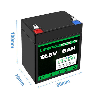 12V 6Ah Lifepo4 Bộ pin cho Fishfinder Trẻ em xe tay ga đồ chơi bánh xe điện