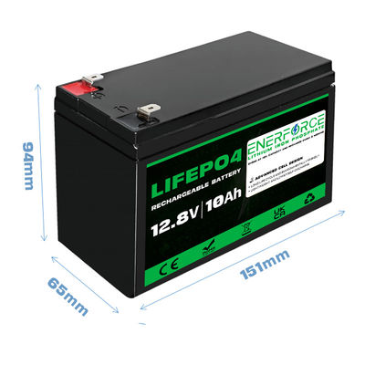 Công suất cao 12V LiFePO4 pin 10Ah cho đèn đường mặt trời, đèn sân cỏ