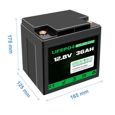 36Ah 12V LiFePO4 pin lithium sạc lại cho các công cụ điện và đồ chơi điện