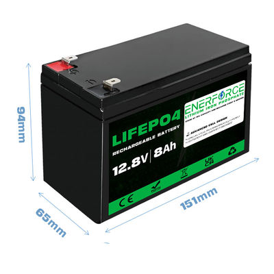 Pin 8Ah 12V LiFePO4 cho hệ thống năng lượng mặt trời và gió và UPS