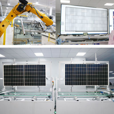 500W 550W tấm pin quang điện hai mặt 48V tấm pin mặt trời hai mặt PV