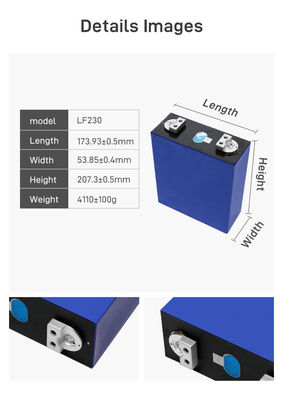3.2V 230ah LiFePO4 pin prismatic chu kỳ sâu pin Lithium Iron Phosphate