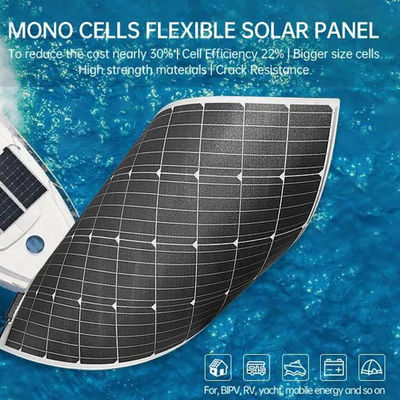 OEM Động cơ di động 100W tấm pin mặt trời linh hoạt cho đi bộ đường dài CE CB TUV được chứng nhận