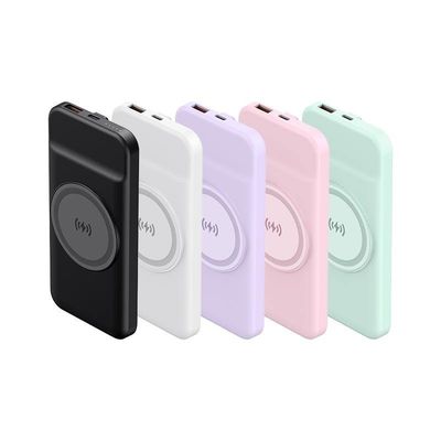 10000mAh Mini Portable Mobile Power Bank tùy chỉnh với bộ sạc không dây