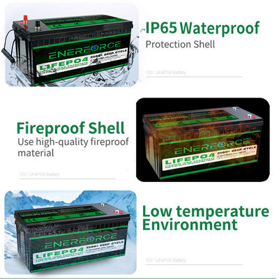 12.8V 100Ah LiFePO4 pin Enerforce OEM Thời gian sử dụng lâu cho hệ thống năng lượng mặt trời và hệ thống dự phòng